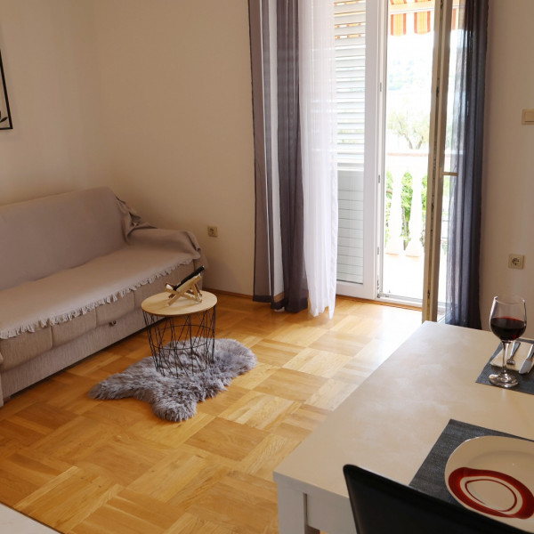 Living room, Apartments Villa Tiha Sea Beach, Apartments Villa Tiha on the beach, Šilo, Krk Island, Croatia Šilo