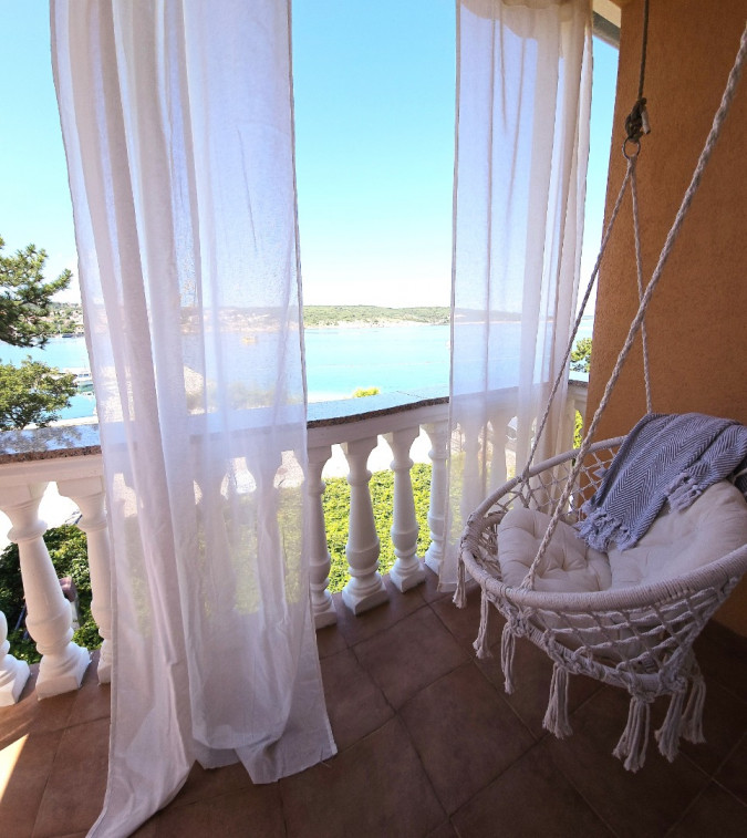 Apartment 1, Apartments Villa Tiha on the beach, Šilo, Krk Island, Croatia Šilo